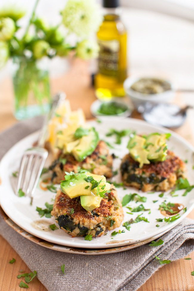 quinoa-kale-patties a bowl full of simple