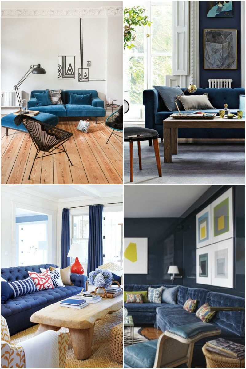blue sofa a bowl full of simple