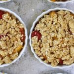 Peach and Raspberry Crisp
