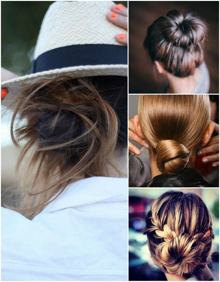 chic buns for long hair a bowl full of simple