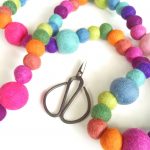 Look what I made | Felt Ball Garland
